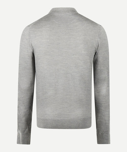 Polotrui Luxe Merinowol Lange Mouw | Medium Grey Melange