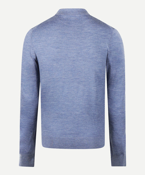 Polotrui Luxe Merinowol Lange Mouw | Vintage Blue
