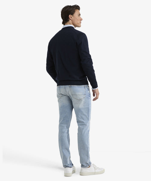 Vest Klassiek Luxe Merinowol | Navy