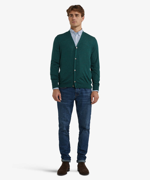 Classic Luxury Merino Wool Vest | Winter Sage