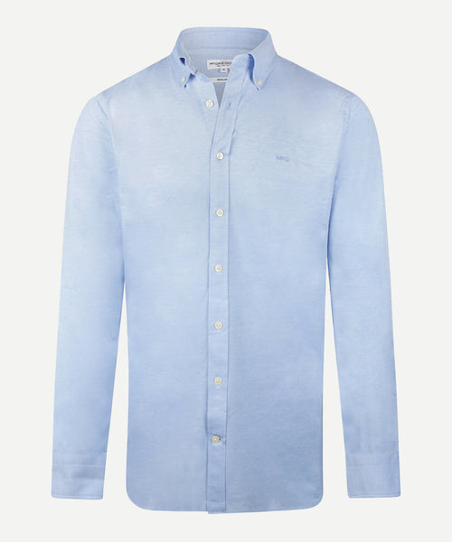 Stretch Piqué Shirt | Light Blue