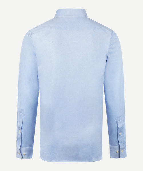 Stretch Piqué Shirt | Light Blue