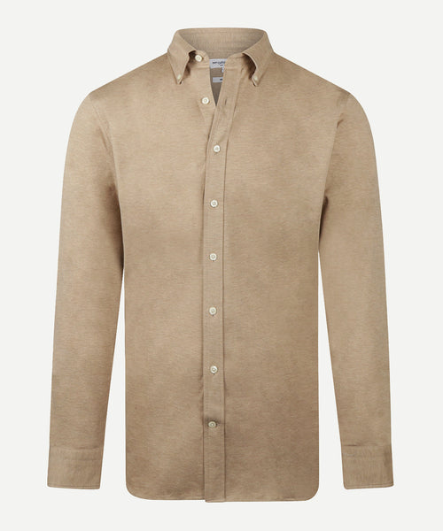 Stretch Piqué Shirt | Sand