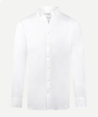 Stretch Piqué Shirt | White