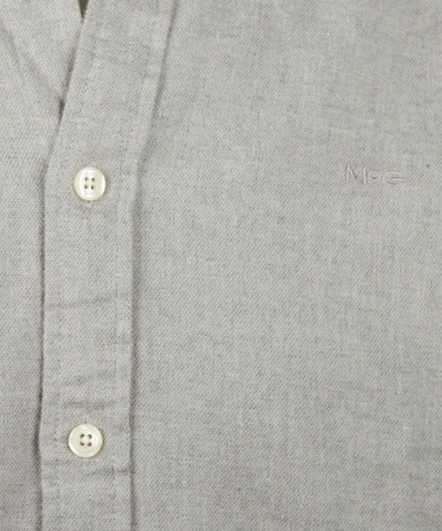 Overhemd Flanel Melange Oxford | Medium Grey Melange