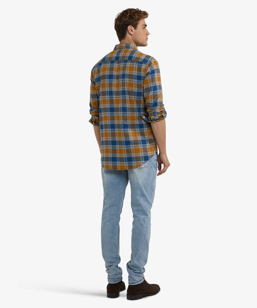 Overhemd Flanel Ruit | Camel