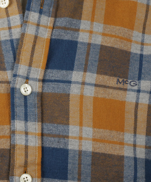 Overhemd Flanel Ruit | Camel