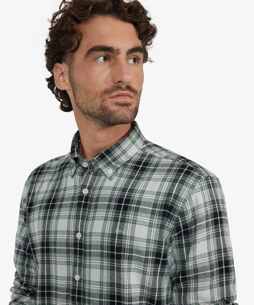 Flannel Shirt Check | Winter Sage