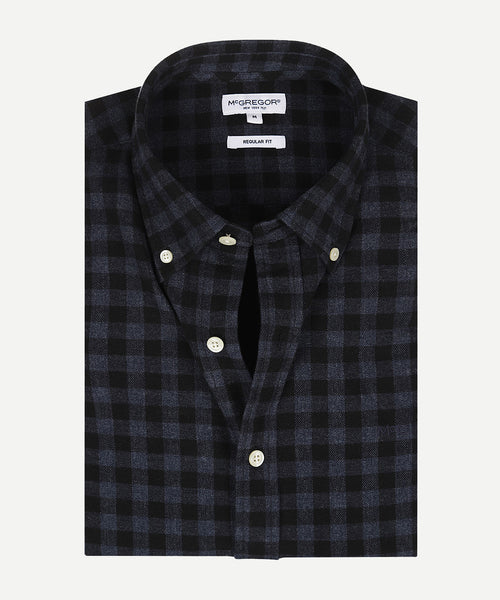 Overhemd Flanel Ruit | Navy