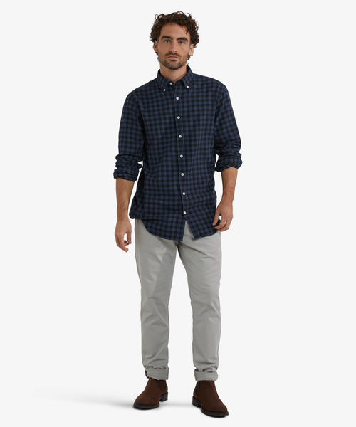 Overhemd Flanel Ruit | Navy