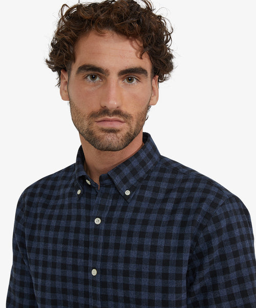 Overhemd Flanel Ruit | Navy