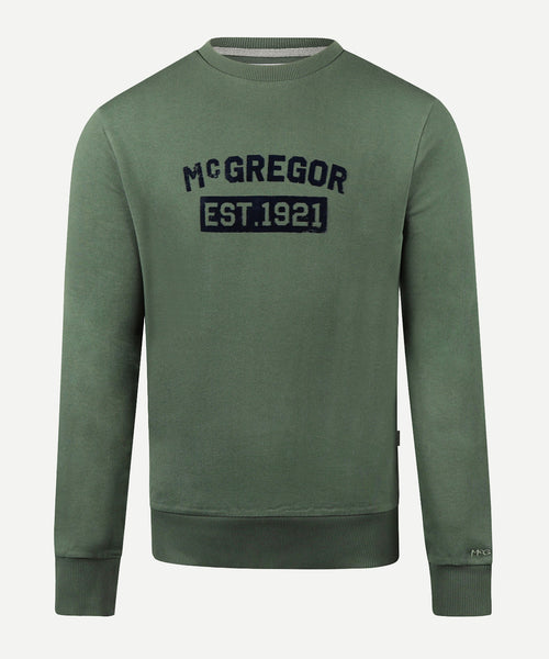 Sweatshirt Graphic Ronde Hals | Winter Sage