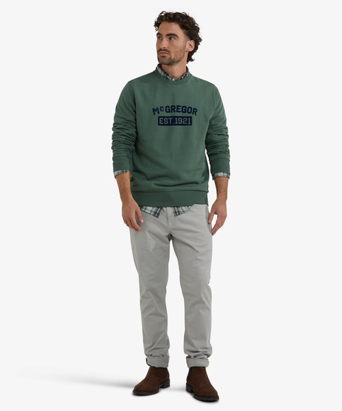 Sweatshirt Graphic Round Neck | Winter Sage
