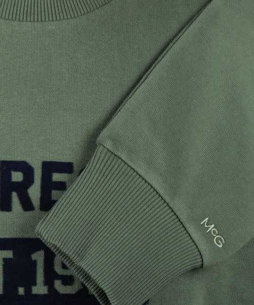 Sweatshirt Graphic Ronde Hals | Winter Sage