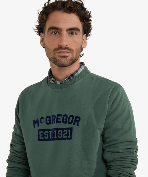 Sweatshirt Graphic Round Neck | Winter Sage