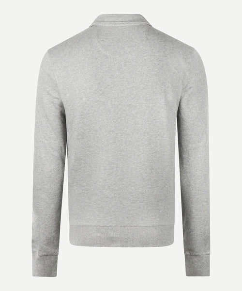 Polo Sweatshirt | Medium Grey Melange