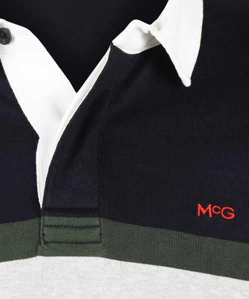 Colourblock Rugby Shirt | Navy
