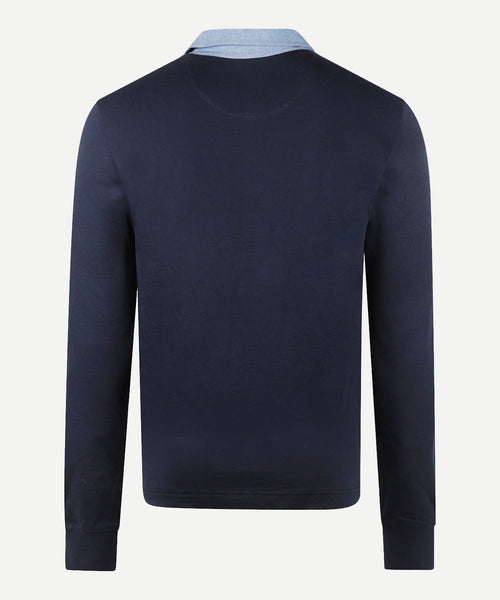 Classic Cotton Rugby Shirt | Navy