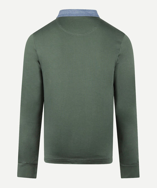 Classic Cotton Rugby Shirt | Winter Sage