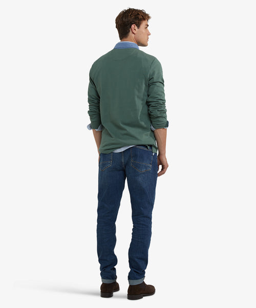 Classic Cotton Rugby Shirt | Winter Sage