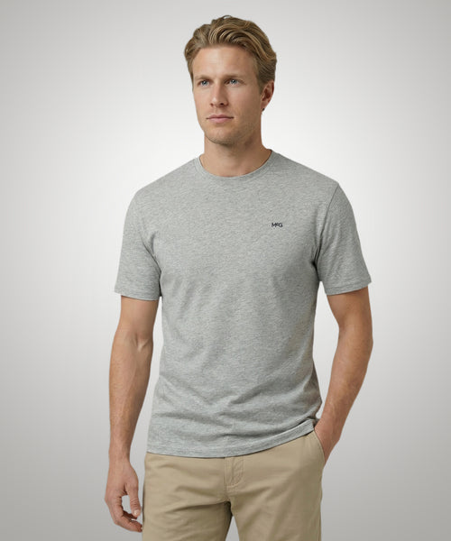 Essential MCG Embr T-Shirt | Medium Gray Melange
