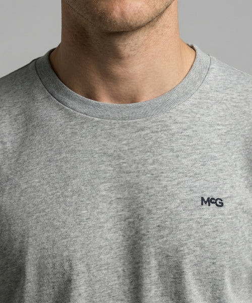 Essential MCG Embr T-Shirt | Medium Gray Melange