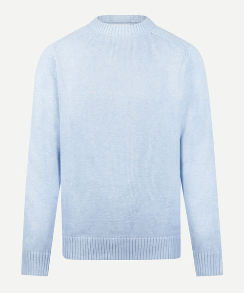Trui Katoen Ronde Hals | Light Blue