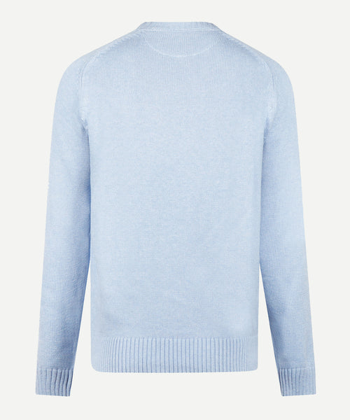 Trui Katoen Ronde Hals | Light Blue