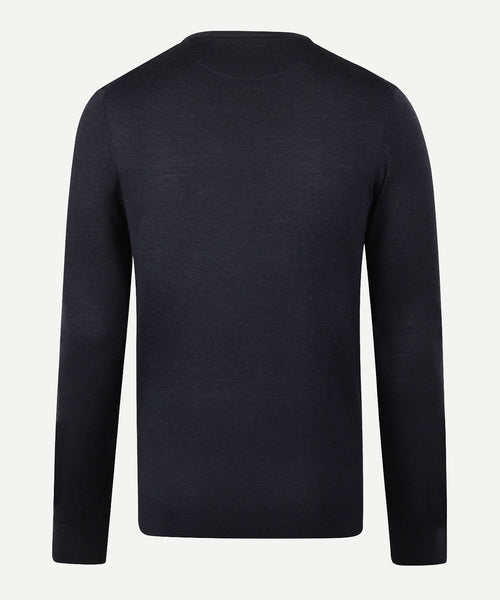 Trui Extra Fine Merino Ronde Hals | Navy