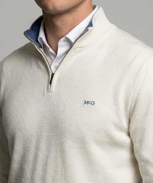 Half-Zip Sweater Cotton Cashmere | Kit