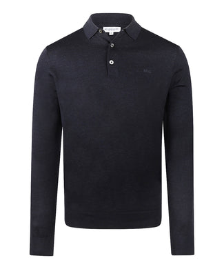 Polo Sweater Merino Wool | Navy