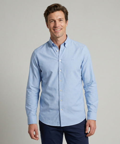 Overhemd Stretch Piqué | Light Blue