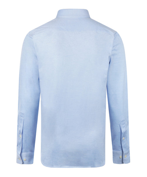 Stretch Piqué Shirt | Light Blue