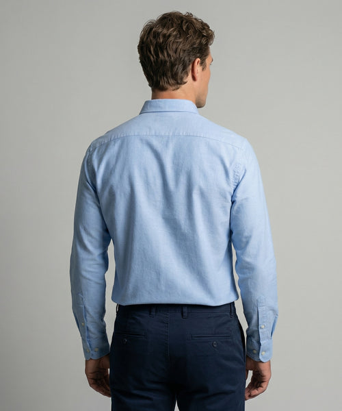 Overhemd Stretch Piqué | Light Blue
