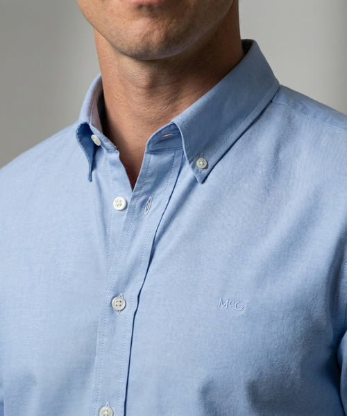 Overhemd Stretch Piqué | Light Blue