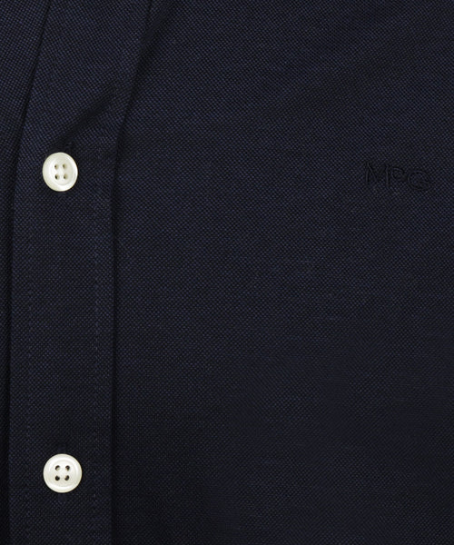 Overhemd Stretch Piqué | Navy