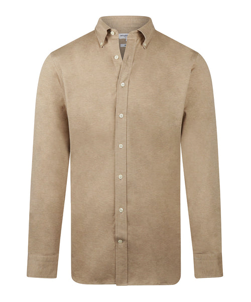 Stretch Piqué Shirt | Sand