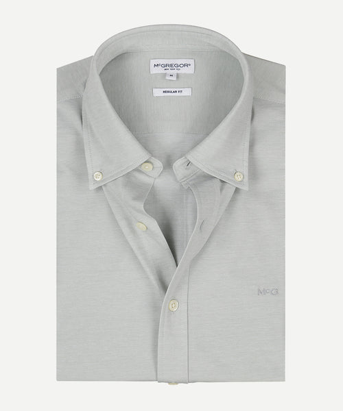 Stretch Piqué Shirt | Light Olive