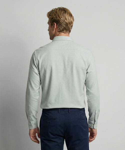 Overhemd Stretch Piqué | Light Olive