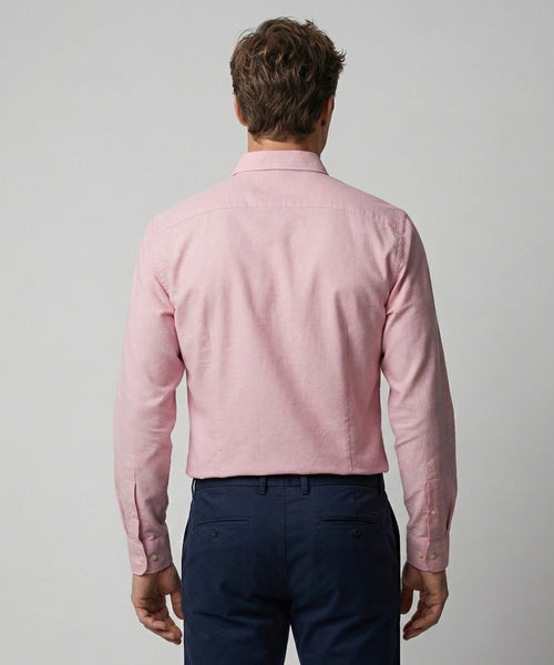 Overhemd Stretch Piqué | Light Pink