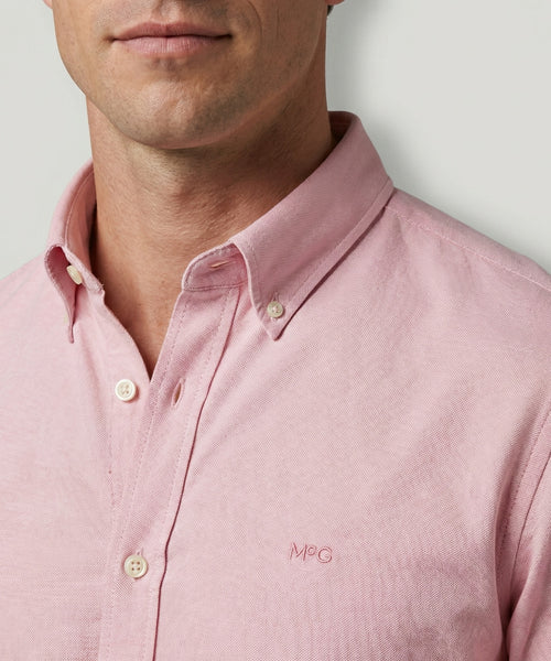 Overhemd Stretch Piqué | Light Pink