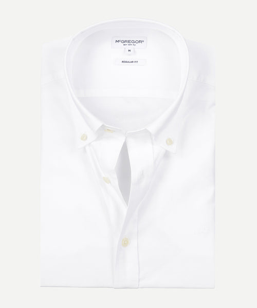 Stretch Piqué Shirt | White