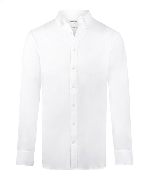 Stretch Piqué Shirt | White