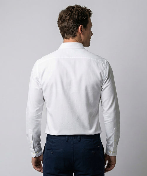 Overhemd Stretch Piqué | White
