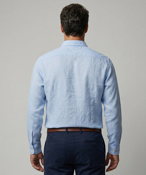 Shirt Cotton Linen | Light Blue