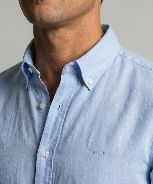 Shirt Cotton Linen | Light Blue