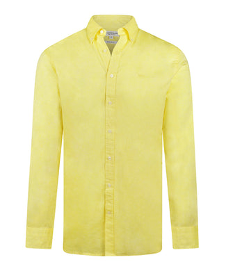 Cotton Linen Shirt | Light Yellow