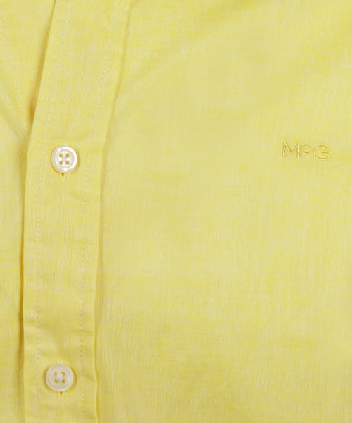 Overhemd Katoen Linnen | Light Yellow