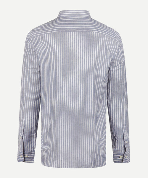 Shirt Cotton Linen Stripe | Indigo