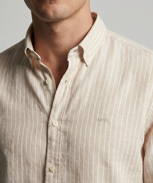 Overhemd Katoen Linnen Streep | Kit